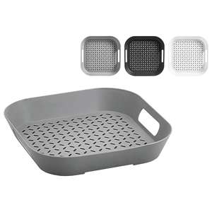 Zeller Présent Tablett m. Anti-Rutsch-Belag Kunststoff sort. 34x34x4,3cm - Product Image 4