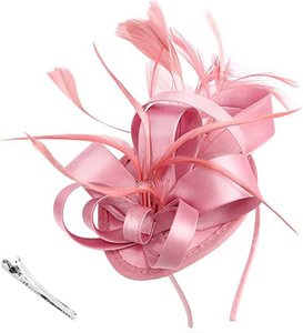 Womans Wedding Bride copricapo Cocktail Tea Party Feather Hair Church Derby Fascinator Hat