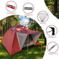 Tente de camping HOSA Outdoor Savana, tente dôme, deux couches, emballage portable, toutes saisons, imperméable, résistante à la pluie, pliable