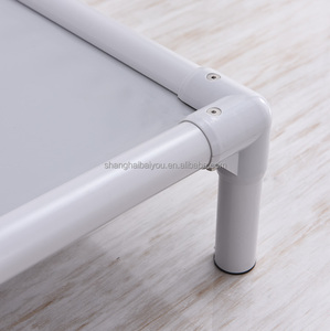 Fabrik Hot Selling Luxus Aluminium Erhöhtes Hunde bett Outdoor Edelstahl Hunde käfig Verschiedene Größen Tier muster Sweet Style - Product Image 4