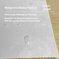 Panneaux muraux SPC imperméables Revêtement mural ignifuge Carreaux muraux insonorisants pour la rénovation de la maison