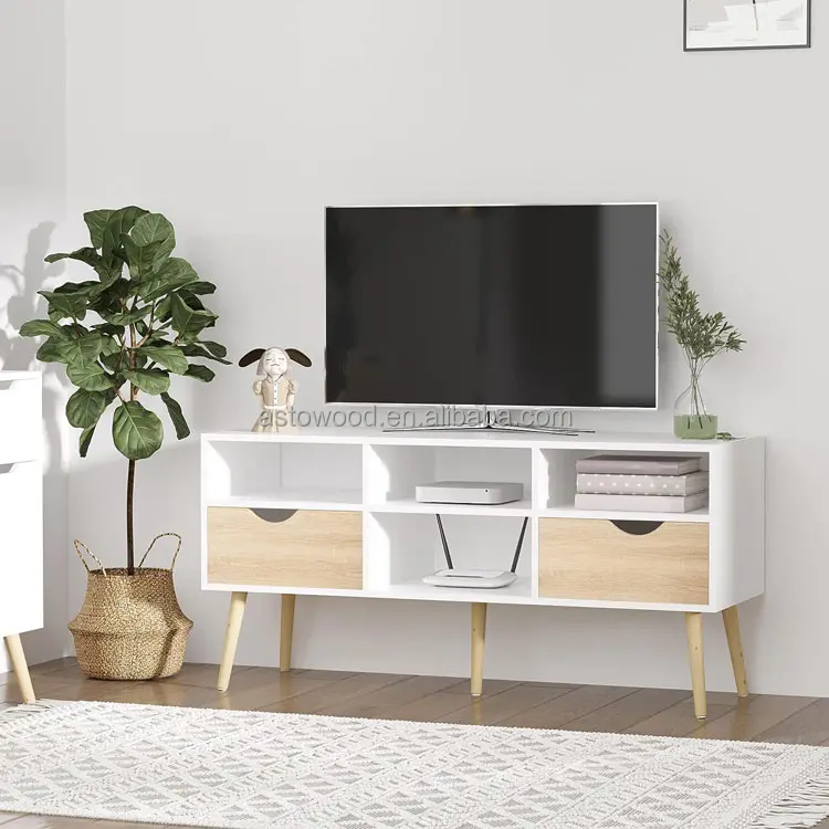 Mdf muebles LCD TV gabinete diseño en la sala de estar