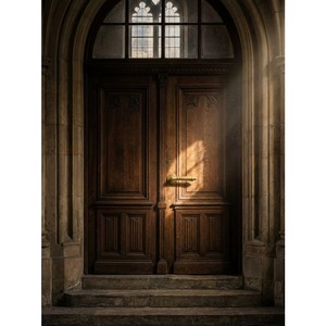 Manija de Puerta en Oro Cepillado con Diseño Simétrico para Entrada de Apartamentos y Hoteles, Mecanismos de Cerradura y Herrajes - Product Image 3