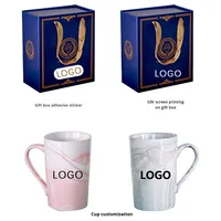 Coffret Cadeau Logo Personnalisé Luxe Tasse Céramique et Serviette Combo pour Faveurs Mariage Demande Demoiselle d'Honneur et Événements d'Entreprise