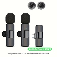 Microphone sans fil portable de type C, mini micro cravate pas cher