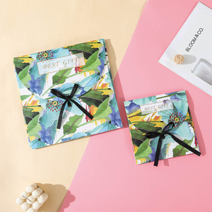 <span class=keywords><strong>Mouchoir</strong></span> carré en soie Boîte cadeau Spot Foulard en soie et sous-vêtements Chaussettes Enveloppe Boîtes en papier de qualité - Product Image 3