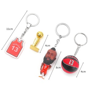 Offre Spéciale – Porte-clés mousqueton 3D Mini Superstar Basketball en PVC, léger, résistant, design dessin animé pour les fans - Product Image 6