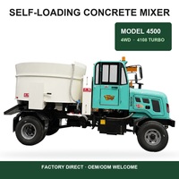 Camion malaxeur à béton sur remorque 8m³ Mini mobile auto-chargeur haute efficacité pour projets d'ingénierie Prix usine