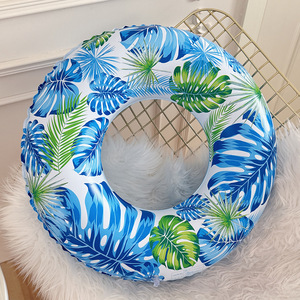 Flotador Inflable para Piscina con Diseño de Hojas, PVC de 0.18mm, Unisex para Adultos, Portátil, con Asa Opcional - Product Image 2