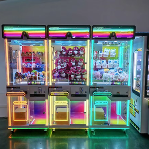 Nouvelles machines à griffes personnalisées en usine, entièrement transparentes, jeu d'arcade attrape-prix en métal, divertissement commercial à pièces porte-bonheur - Product Image 1