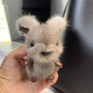 Nuevo Llavero de Conejo de Peluche Suave y Adorable Xinhui, Colgante para Bolsa de 10cm, para Parejas, para Coche, Colorido - Product Image 4