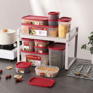 10pcs BPA-Free Microwavable Dishwasher Safe Food <b>Storage</b> Set Stackable Freezer Lunch <b>Box</b> Large Capacity Crisper <b>Box</b> Lid - Product Image 3