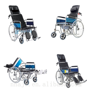 Silla de Ruedas Manual <span class=keywords><strong>ANJIAN</strong></span> AJ-704A con Respaldo y Reposabrazos Ajustables, Marco de Acero, Certificación CE para Adultos con Discapacidad - Product Image 4