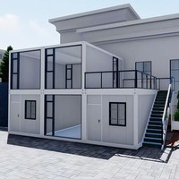 Maison préfabriquée en conteneur extensible Chine Vente en gros Panneau sandwich pliable de maison en conteneur de 40 pieds