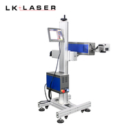Machine d'impression laser de marquage laser CO2 en ligne volante