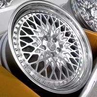 Jantes en alliage personnalisées en deux parties, en maille argentée, à profil profond, 18, 19, 20 pouces, 5x114.3, pour Lexus GS300 GS400 IS250 Infiniti G35 G37