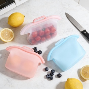 Juego de Recipientes Grandes Reutilizables para Mantener el Pan Fresco, Bolsas de Silicona Reutilizables para Almacenamiento de Alimentos, Herméticas para Refrigerador - Product Image 6
