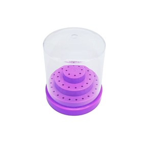 Soutient le commerce électronique transfrontalier. Nouvelle boîte de rangement pour outils à ongles avec 48 trous pour les têtes de lime et 48 trous pour les aiguilles à ongles rondes. - Product Image 1