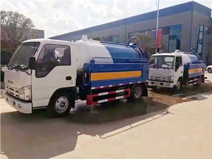 Camión de Limpieza de Alcantarillado HINO 1SUZU JP 4X2 de 5cbm 5000L, Camión de Succión de Aguas Residuales, Desatascador de Drenajes - Product Image 5