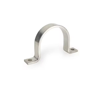 Sangle de fixation en U à deux trous pour tuyaux, collier de serrage en acier inoxydable pour conduites, tubes et câbles, fixation murale