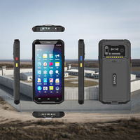 Lecteur de codes-barres portable robuste Android 12 avec scanner de paume, PDA 5100 mAh, 4G, WiFi, caméra, scanner de codes QR pour inventaire de billets et PDA