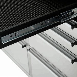 Tùy chỉnh-kích thước cán hộp công cụ 10-ngăn Kéo Công Cụ Di động ngực với thép không gỉ sắt gỗ Bảng Top công cụ bảo vệ xe đẩy - Product Image 5