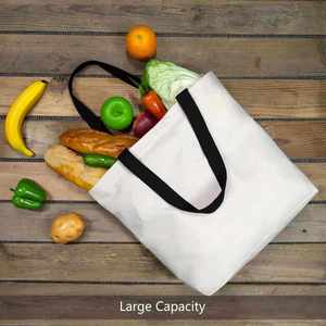 Custom Diy Your Creative Design Grocery Shopping <b>Large</b> Recycled Tote Canvas Cotton <b>Bag</b> With Magnetic Clasp - Product Image 3
