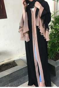 Personalizado negro nida bordado irani kaftan abaya dubai abaya por AJM comercio casa - Product Image 2