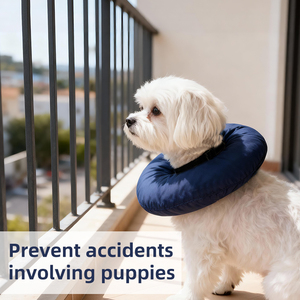 Waterproof No-Escape <strong>Dog</strong> <strong>Collar</strong> for Small Puppies - Polyester &amp; EPE Foam Anti-Escape Fence <strong>Collar</strong> - Product Image 4
