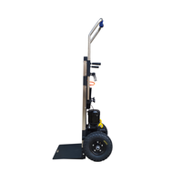 Chariot d'escalade pliable pour escaliers Plate-forme électrique automatique Cylindre à gaz Escaliers Roues Powered Convertible Hand Truck