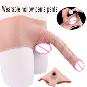 FAAK Gay Sissy Tragbarer Dildo Slip Strap-on Hohler Dildo Riesiger Realistischer Dildo Künstlicher Penis Sexspielzeug für Männer Penisvergrößerung - Product Image 2