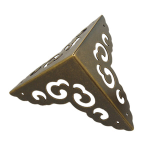 Chengyu Copper <b>Corner</b> <b>Protector</b> 5cm Antique Chinese Style Pure Brass Furniture Hardware Edge Wrapping Decorative <b>Corner</b> Patches - Product Image 2