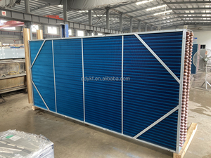 Échangeur de chaleur à surface tubulaire en cuivre industriel YKF, <span class=keywords><strong>radiateur</strong></span> à tubes à ailettes avec ailettes en aluminium hydrophiles - Product Image 3