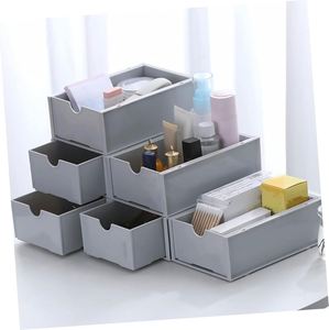 <b>Small</b> Eco-Friendly PP Multifunctional Modern Desktop Storage Box 5kg Capacity Stackable Combination <b>Drawer</b> Organizing Case Desk - Product Image 2