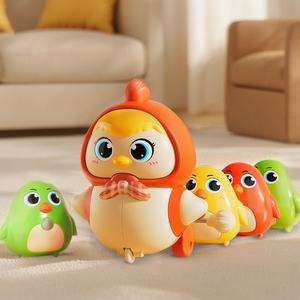 Jouet éducatif à remonter en plastique pour enfants, avec animaux de dessin animé, pour bébés apprenant à ramper et à relever la tête - Product Image 5