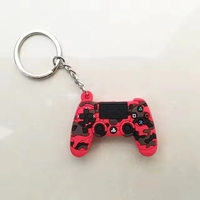 Porte-clés mignon en forme de manette de jeu PS4 pour sac et voiture