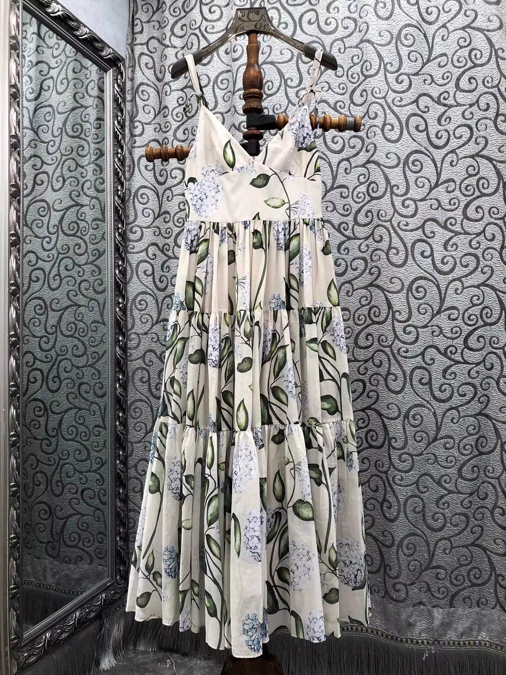 open lace back dress Boho Floral Maxi Dress for Women Casual Short Sleeve Loose Flowy Summer  Beach Dresses with Pockets at Amazon Women's Clothing store main image 1