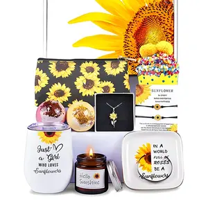 Sonnenblumen-Geschenkset Gute Besserung Geschenke für Frauen Fabelhafter Geburtstag für ihr einzigartiges Muttertag-Geschenkset