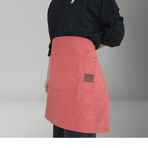 Nuevo estilista Chef lienzo cintura <span class=keywords><strong>falda</strong></span> personalizado <span class=keywords><strong>delantal</strong></span> corto para hombres y mujeres medio <span class=keywords><strong>delantal</strong></span> - Product Image 3
