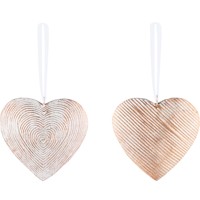 Adorno Colgante Vintage de Corazón de Hierro, Decoración Navideña Hecha a Mano, Moderna, de Alta Calidad, Irrompible y Ecológica, Mini