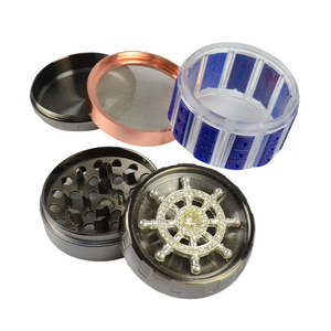 New Design Customized 55mm Magnetic Zinc Alloy Metal for <b>Smoking</b> Grinder Fashionable Gift Box Packing with Big Discount - Product Image 5