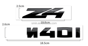 Badge de coffre Z4 M40I bleu et rouge tricolore M noir brillant ABS pour <span class=keywords><strong>BMW</strong></span> - Product Image 2