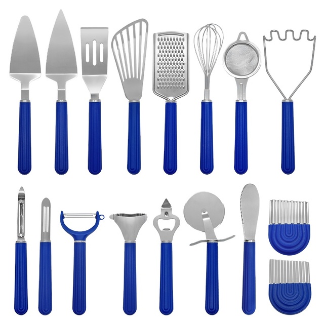 17PCS Set Cool Gadgets 2025 Can Opener Cake Server Pizza Cutter for Daily Use