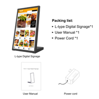 Tablette PC de commande pour restaurant 15,6 pouces, NFC en option, tablettes de table en forme de L, menu Android 15, 4+64 Go, 250 nits pour kiosque intérieur