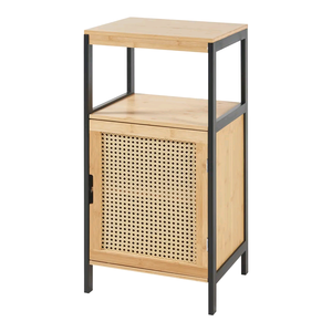 Combohome Gabinete <span class=keywords><strong>de</strong></span> inodoro Sobre el inodoro Gabinete alto <span class=keywords><strong>para</strong></span> almacenar <span class=keywords><strong>toallas</strong></span> <span class=keywords><strong>de</strong></span> papel higiénico <span class=keywords><strong>Baño</strong></span> MDF Bambú Ratán - Product Image 5
