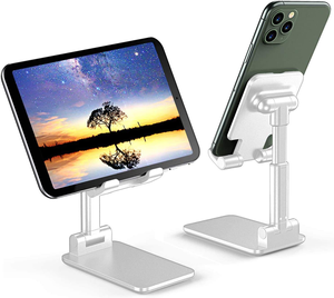 Universal Adjustable Folding Flexible ABS Plastic <b>Tablet</b> Smartphone Battery Phone <b>Holder</b> - Product Image 1