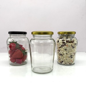 Großhandel Hochwertige 380ml Lebensmittelechte Glasflasche Wiederverwendbares Obstglas mit Drehverschluss aus Metall für Obst, Konserven und Medizin - Product Image 3