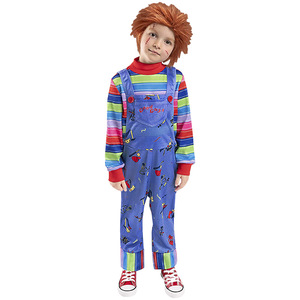 Disfraz de Chucky para niños, conjunto de dos piezas, disfraz de Halloween para niños y niñas, ropa de escenario - Product Image 2