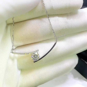Collier pendentif souriant pour femme, chaîne de choker scintillante, bijoux élégants pour robe - Product Image 2