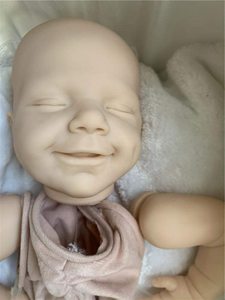 Kits de poupées Reborn non peintes en silicone, mignons modèles de poupées Reborn (tête, membres complets, corps en tissu) – Créez votre propre poupée DIY - Product Image 4